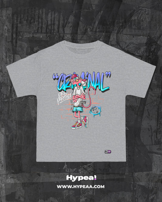 Polera Oversize cartoons Pantera Rosa